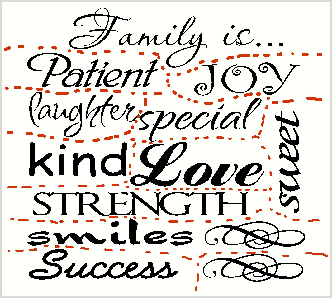 WD083 Family Is... Collage Wall Decal Quote