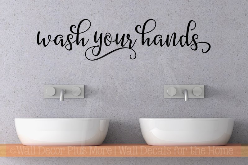 Wash Your Hands Wall Decal Stickers