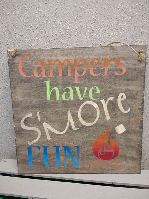 Campers Have S'more Fun Summer Quotes Vinyl Decal Saying