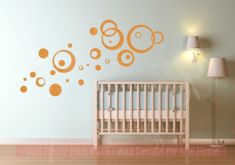Circles Rings and Dots Peel-n-Stick Wall Decal Sticker Shapes