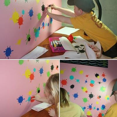 kids room decor-color splotches