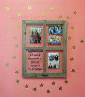 Gold Star Wall Stickers add pizzazz to this photo frame