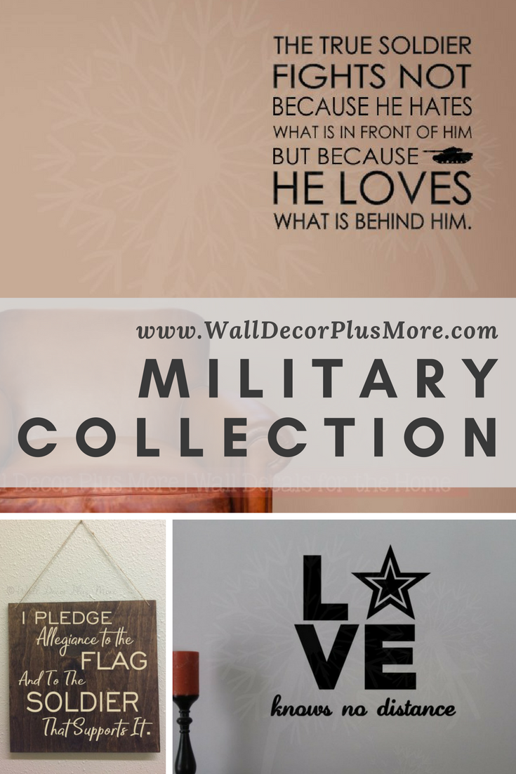 Visit our Military Collection for these Wall Decal Stickers