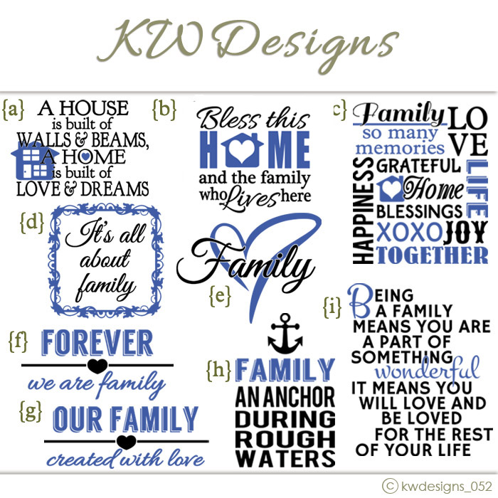 kw052b.jpg Family Wall Decal Quote Idea Designs