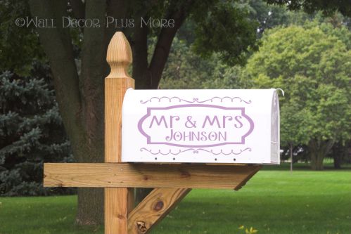 Mailbox Decals Perfect for Wedding Cards Personalized Stickers