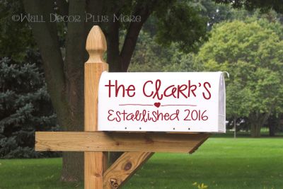 Mailbox Decals Perfect for Wedding Cards Custom Stickers