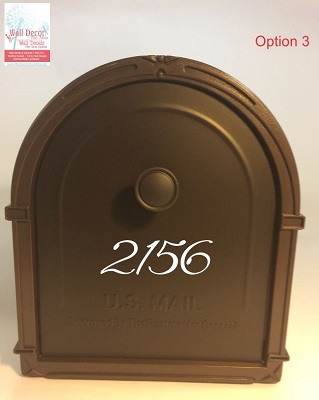 Mailbox Decal Add-On for Front Door Address Vinyl Stickers