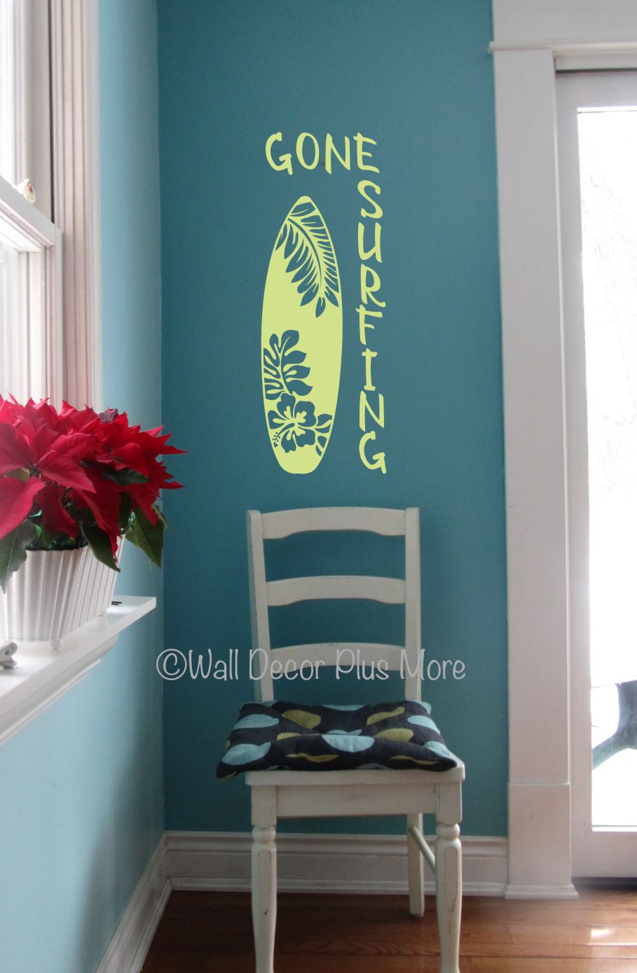 Gone Surfing PS062-E Beach Wall Decal Stickers