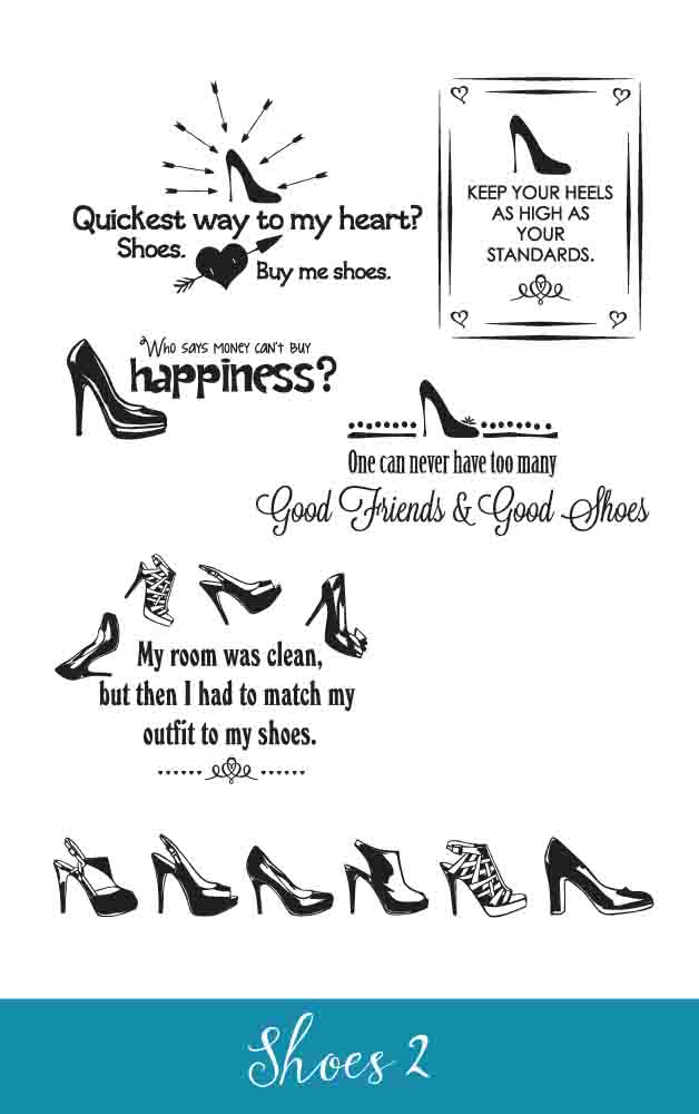 shoes-2-no-logo.jpg Shoe Wall Decal Designs Bedroom Girls