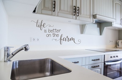 Life is Better on the Farm Wall Decals Vinyl Stickers Home Decor Quote