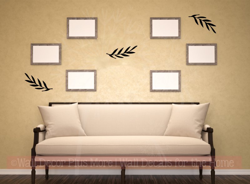 WD1052 Laurel Wreath Leaves, Elements and Pieces for wall decal stickers