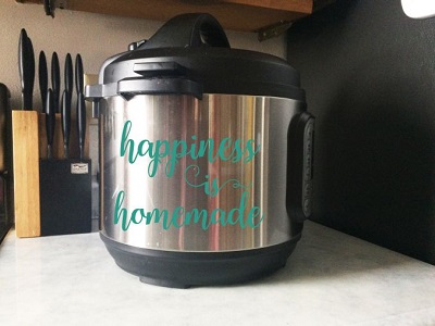 Happiness Is Homemade Instant Pot Decal Kitchen Appliance Stickers