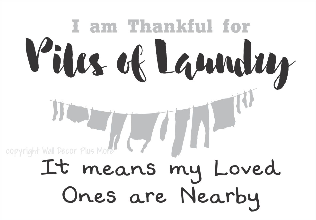 Laundry Wall Quotes Sayings Family Home Decor Stickers