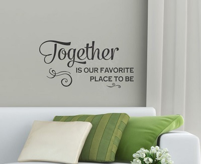 Together is Favorite Place To Be Family Wall Decals Sticker for Home Decor