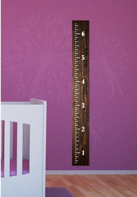 Vintage Height Ruler Oversized Plain Wall Decal Chart Vinyl Stickers 6ft