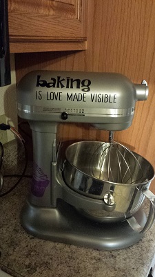 Baking is Love Made Visible with Cupcakes Kitchenaid Mixer Decals