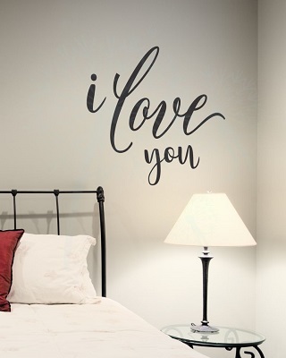 I Love You Wedding Bedroom Wall Lettering Wall Decals Sticker Quotes
