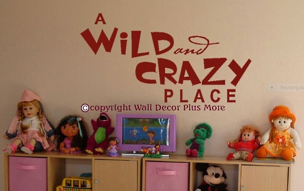 kids wall sticker-wild and crazy