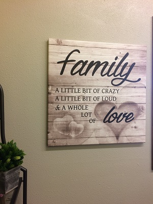Family Whole Lot of Love Canvas Print Ready to Hang Wall Art Decor